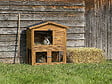 HABITAT ET JARDIN - Clapier poulailler en bois "Noisette" - 102 x 55 x 100 cm - Marron - vignette