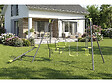 HABITAT ET JARDIN - Portique de jeu en métal avec balançoire a bascule "Lenny" - 4 agrès - Vert - vignette