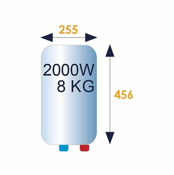 THERMOR - Chauffe-eau électrique Ristretto - 2000W - Sur évier - 15L - 1 personne - Blanc - large