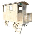CERLAND - Maisonnette bois roulotte CARRY - L.262xl.155xH.203cm - vignette
