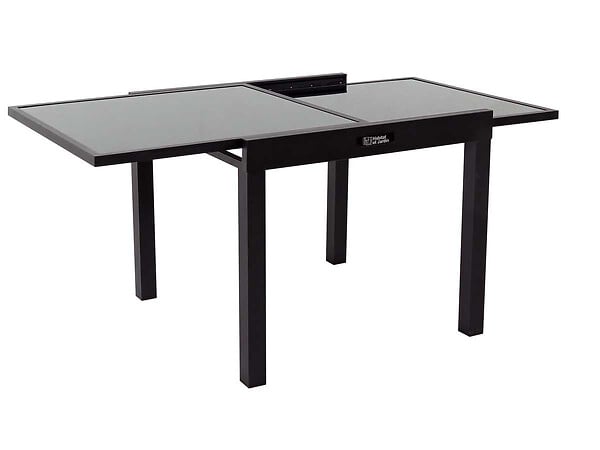 HABITAT ET JARDIN - Table de jardin aluminium extensible "Porto 8" - Phoenix - Noir - large