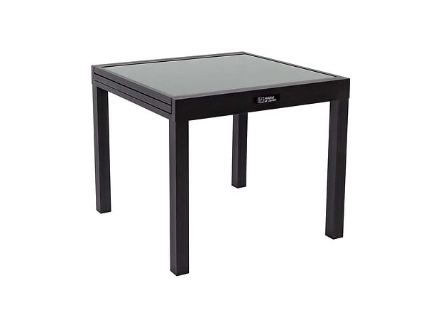 HABITAT ET JARDIN - Table de jardin aluminium extensible "Porto 8" - Phoenix - Noir - large