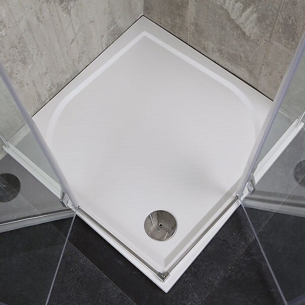 KIAMAMI VALENTINA - Cabine De Douche 90X90 En Verre 6 Mm Sans Structure | London  - large