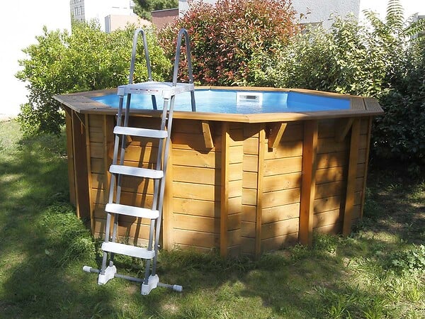 UBBINK - Piscine bois Sunwater 3,60 x 1,20 m liner bleu - Ubbink - large