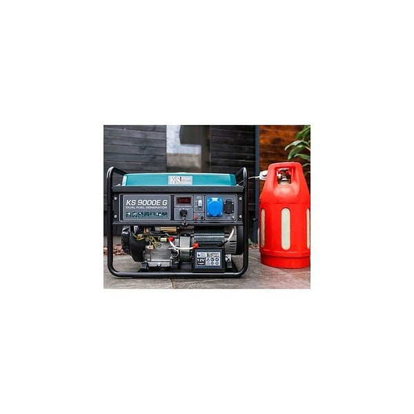 KONNER SOHNEN - Konner & Sohnen Groupe électrogène essence et gaz 6500W démarrage électrique KS9000EG - large