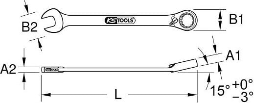 KS TOOLS - KS TOOLS - Clés mixtes à cliquet réversible GEAR Plus 34mm - 503.4630 - large
