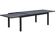 HABITAT ET JARDIN - Table jardin en aluminium extensible "Lagos" - 200/320 x 105 x 76 cm - Noir - vignette