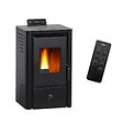 SANNOVER - Poêle à granulés air Anita 9,4 kW Noir Sannover - vignette