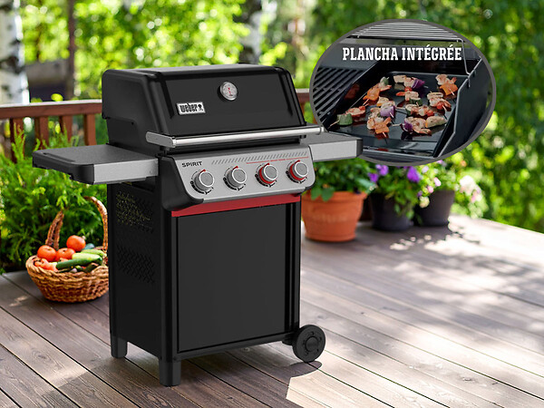WEBER - Barbecue à gaz Spirit E-425 mix plancha émaillée - Weber - large