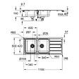 GROHE - Évier Grohe K500 en acier inoxydable (31588SD1) - vignette