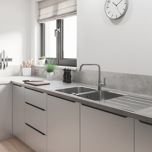 GROHE - Évier Grohe K500 en acier inoxydable (31588SD1) - large