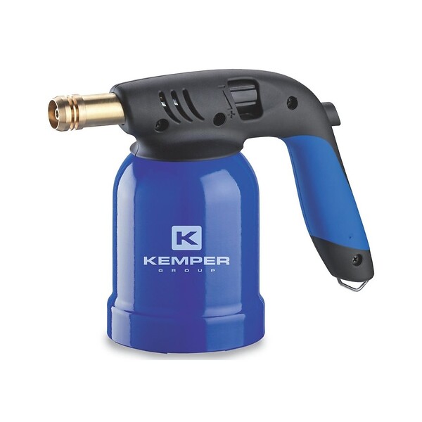 KEMPER - Lampe a souder Coque Acier Allumage piezo + 4 Cartouches de gaz 190gr STOP GAZ Perçables KEMPER - large