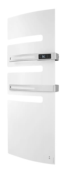 ATLANTIC - Sèche-serviettes connecté Serenis Premium mât à droite 750W + soufflerie 1000W blanc carat - ATLANTIC - 850659 - large