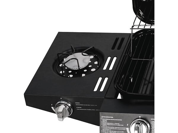 HABITAT ET JARDIN - Barbecue gaz "Festa 5" - 5 brûleurs dont 1 latéral - 12.9 Kw- Noir - large
