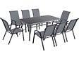 HABITAT ET JARDIN - Table et chaises de jardin en textilène "Cordoba XL 180" - 8 places - Gris - vignette