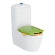VITRA - WC à poser sans bride VitrA Sento Kids Blanc + réservoir + abattant vert et jaune - vignette