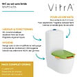 VITRA - WC à poser sans bride VitrA Sento Kids Blanc + réservoir + abattant vert et jaune - vignette
