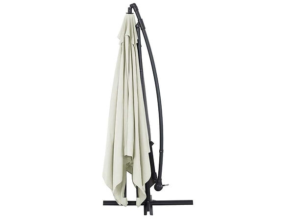 HABITAT ET JARDIN - Parasol jardin déporté  Alu "Ilios 3" - Carré - 3 x3 m - Ecru - large
