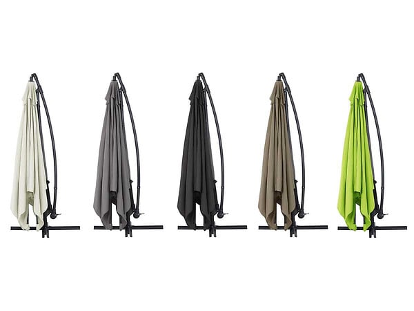 HABITAT ET JARDIN - Parasol jardin déporté  Alu "Ilios 3" - Carré - 3 x3 m - Ecru - large