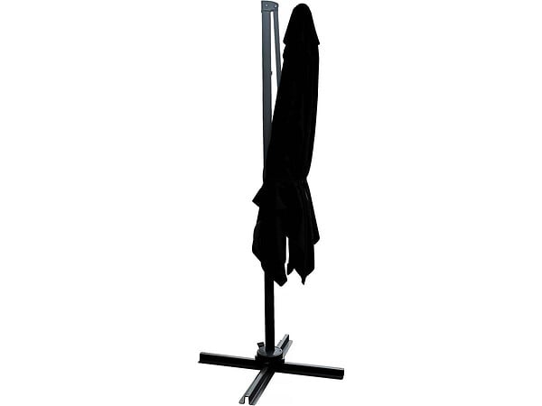HABITAT ET JARDIN - Parasol jardin déporté "Soleil" - Carré - 2.5 x 2.5 m - Noir + Housse de protection - large