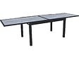 HABITAT ET JARDIN - Table de jardin en aluminium extensible "Lagos" - 140/280 x 90 x 76 cm - Gris - vignette