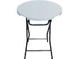 HABITAT ET JARDIN - Table haute pliante en plastique Ø 80 cm "Lili" - blanc - vignette