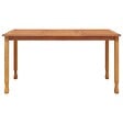 VIDAXL - vidaXL Table à dîner de jardin 150x90x75 cm bois massif de teck - vignette