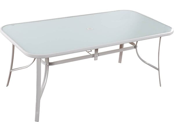 HABITAT ET JARDIN - Table et chaises de jardin en textilène "Cordoba XL 180" - Phoenix - 8 places - Taupe - large