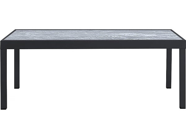 HABITAT ET JARDIN - Table extensible et chaises de jardin en aluminium "Lagos" - 200/320 x 105 x 76 cm - 12 chaises - Noir - large
