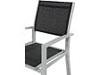 HABITAT ET JARDIN - Table extensible et chaises de jardin en aluminium "Lagos" - 200/320 x 105 x 76 cm - 12 chaises - Noir - vignette