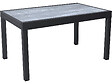 HABITAT ET JARDIN - Table extensible et chaises de jardin en aluminium "Lagos" - 140/280 x 90 x 76 cm - 8 places - Gris clair - vignette