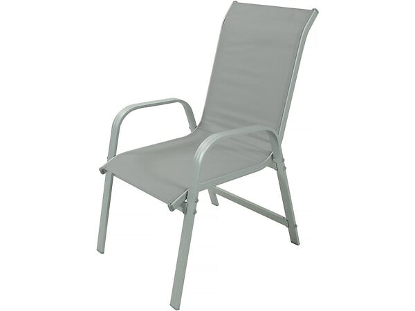 HABITAT ET JARDIN - Table extensible et chaises de jardin en aluminium "Lagos" - 140/280 x 90 x 76 cm - 8 places - Gris clair - large