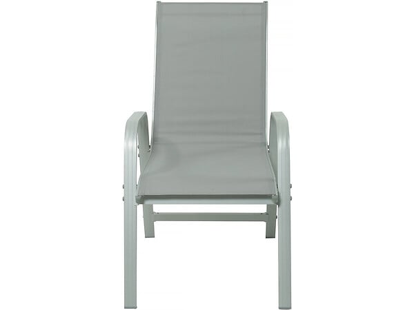 HABITAT ET JARDIN - Table extensible et chaises de jardin en aluminium "Lagos" - 140/280 x 90 x 76 cm - 8 places - Gris clair - large