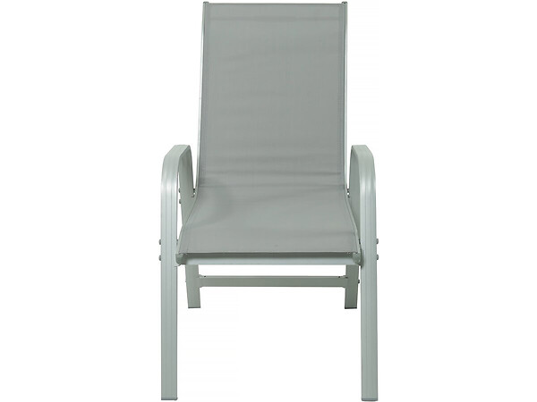 HABITAT ET JARDIN - Table extensible et chaises de jardin en aluminium "Lagos" - 140/280 x 90 x 76 cm - 10 places - Gris clair - large