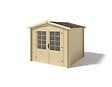 ALTANKA - Abri de jardin en bois - 6.25m2 - 2.5x2.5m - Ep. 28mm - Couleur: naturel - DOM521 - vignette