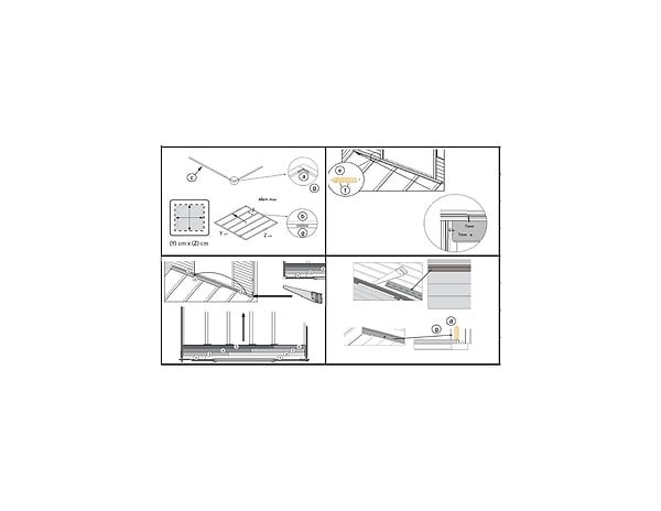 ALTANKA - Plancher universel pour abris de jardin - 18 mm - paquet de 3 m2 - Non traité - POD04 - large