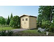 ALTANKA - Abri de jardin en bois - 4m2 - 2x2m - Ep. 19mm - Couleur: naturel - DOM565 - vignette