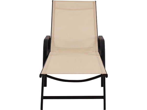 HABITAT ET JARDIN - Lot de 2 Bains de soleil en métal "Farniente" - Beige - large