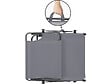 HABITAT ET JARDIN - Lot de 2 bains de soleil pliable "Lazy" - Avec pare soleil - Gris - vignette