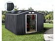 HABITAT ET JARDIN - Abri de jardin métal - "Vegas" - 12.98 m² avec panneaux solaires - Gris - vignette