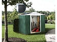 HABITAT ET JARDIN - Abri de jardin métal - "Rosas " - 4,07 m² avec panneaux solaires - Vert - vignette