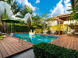 HABITAT ET JARDIN - Piscine bois rectangle " Panama 130 "- 6.20 x 4.10 x 1.31 m + Pompe à chaleur 6 kw/h inverter "PowerLine by Hayward" - Noir - vignette
