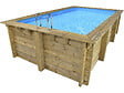 HABITAT ET JARDIN - Piscine bois rectangle " Aruba 140 "- 5.00 x 3.00 x 1.38 m + Pompe à chaleur  3.5 kw/h - vignette