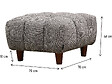 HABITAT ET JARDIN - Ottoman pour canapé droit "Matignon" - 70 x 70 x 46 cm - Gris - vignette