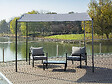 HABITAT ET JARDIN - Pergola adossée inclinée en métal - 3 x 2.5 m - Gris - vignette