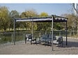 HABITAT ET JARDIN - Pergola en métal avec toit rétractable - 3 x 4 m - Gris - vignette