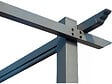 HABITAT ET JARDIN - Pergola en métal avec toit rétractable - 3 x 4 m - Gris - vignette