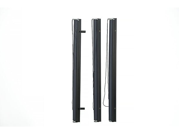 HABITAT ET JARDIN - Lot de 2 stores rétractables pergola - 124 x 225 cm - Gris anthracite - large