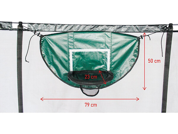 HABITAT ET JARDIN - Panier de basket universel pour trampoline "Loopy" - Vert - large