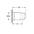 GROHE - Support mural Vitalio Universal gris chromé - vignette